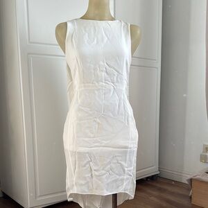 Narciso Rodriguez White Embellished Tiered Dress